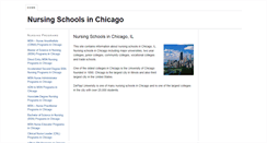 Desktop Screenshot of nursingschoolsinchicago.com
