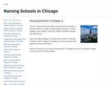 Tablet Screenshot of nursingschoolsinchicago.com